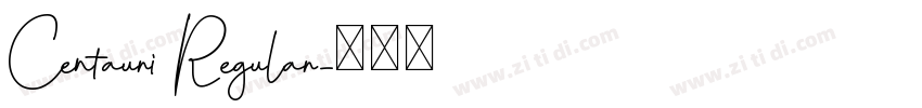 Centauri Regular字体转换